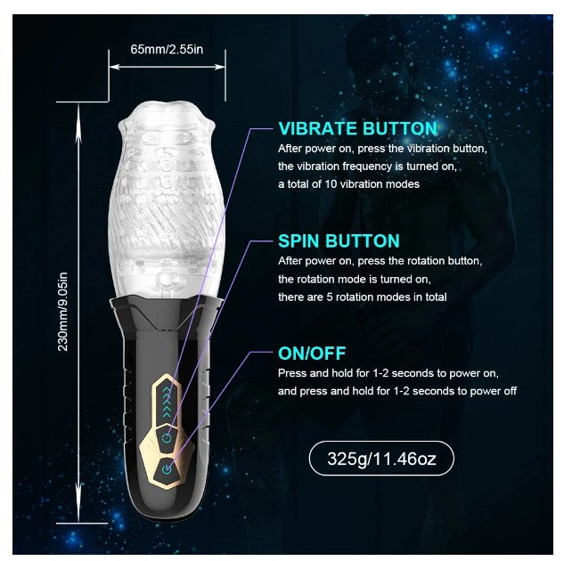 Male Masturbateur Vacuum Rotational Action (2022) (Best Seller)